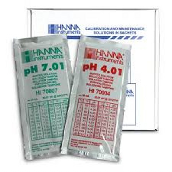 Hanna Ph Calibration Buffers 4.01 + 7.01 5x5 20ml The WaterZoo Tropical fish marine fish