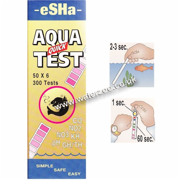 Esha Aqua Quick Test 50 Tests The WaterZoo Tropical fish marine
