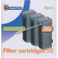 SUPERFISH AQUAFLOW 50 CARTRIDGES 3PK